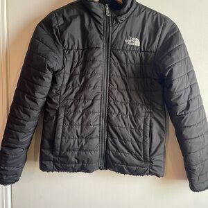 The North Face Girls’ Reversible Black Insulated Jacket